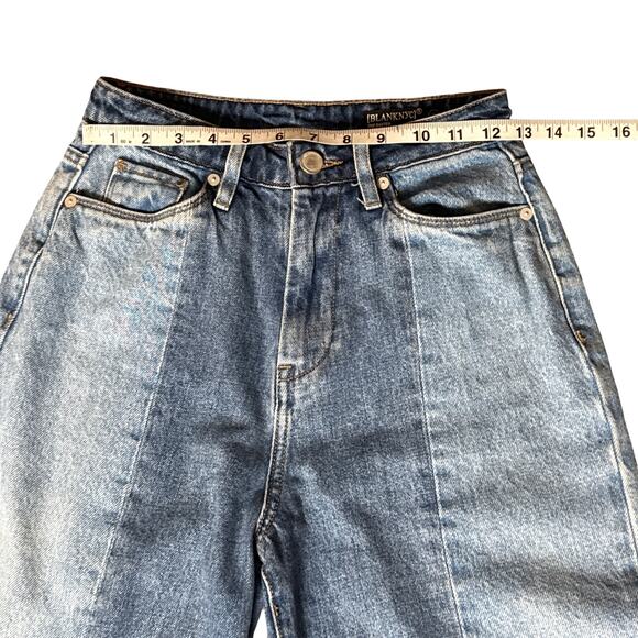 BlankNYC The Baxter Ribcage Straight Leg Two-Tone Denim Size 25 NWT street cool - Picture 7 of 8
